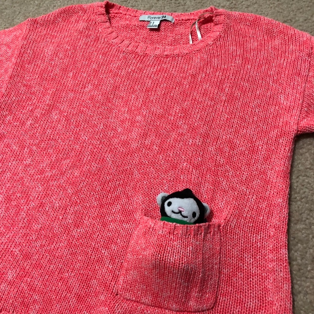Forever 21 Neon Pink Sweater